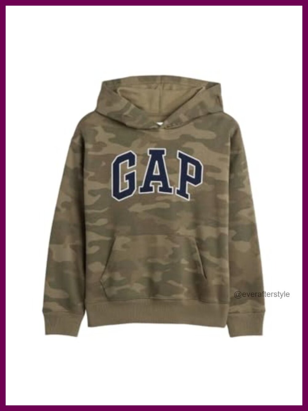 Boys Camo Pullover Hoodie Crewneck Long Sleeve Sweatshirt